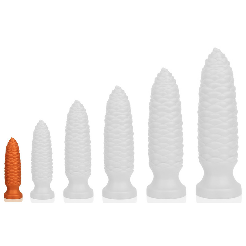 TheAssGasm Plug Long Pine XS 11.5 x 3 cm Orange